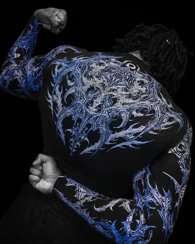 2026 New Dragon Awakening Pattern Gym Long Sleeve Top For Spring And Summer Running Swimming Weightlifting Fitness Clothes