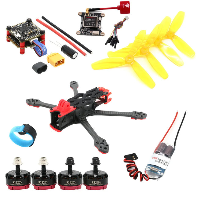 5Inch 250mm 5" Carbon Fiber Frame Kit 2206 2300KV Motor 45A 4in1 ESC & F4 V3S Plus FOR APEX DC HD FPV Freestyle RC Racing Drone