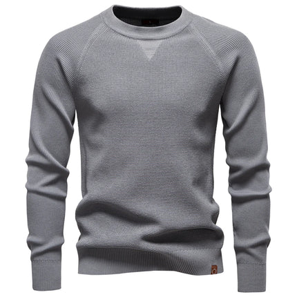 AIOPESON Raglan Sleeve Polo Shirt Men Henley Collar Solid Color Long Sleeve Heavyweight Cotton Business Casual Autumn Winter