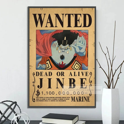 One Piece Canvas Poster Bounty Order Luffy Wallpapr Ace Figures Nami Home Decoration Painting Anime Zoro Wall Art Sanji
