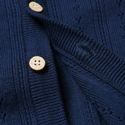 Knitted Cardigan for Kid Sweater Spring Autumn Children Clothes Unisex Boys Girls Single-Breasted Knit Sweaters Knitting Clothes