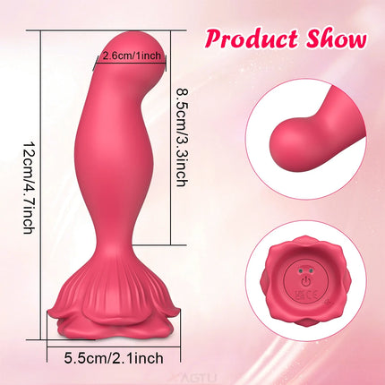 Butt Plug Vibrator for Women Clitoris Stimulator Female Masturbation Male Prostate Massager Anal Plug Adult Sex Toys