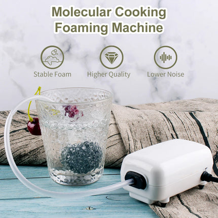 Portable Food Foam Generator Chef Cooking Tool Cuisine Foam Machine for Drinks BBQ Cocktail Drinks Bubble Machine Foam Generator