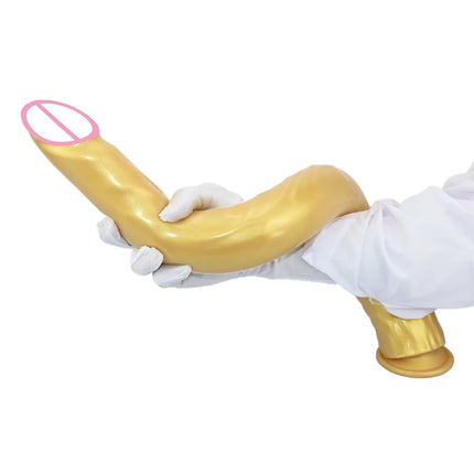 Extra Long Butt Plug Realistic Dildo Head Thread Silicone G-Spot Stimulator Vagina Masturbator Adult Sex Toys For Women Men Gay