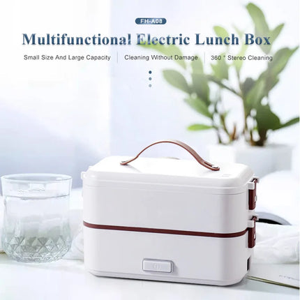 Portable Stainless Steel Electric Lunch Box with Rice Warmer Insulated Household Cooking Student Japanese Style Food Container