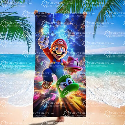 Cool Towel Soft Pool Classic Gift For Travel Gym Shower Camping Quick Dry Sports Large S-Super Game Beach M-Marios Towel
