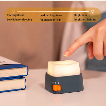 Mini Keyboard Lamp Creative Decompression Artifact Night Light Desktop Atmosphere Lamp Bedroom Bedside Lamp Rechargeable