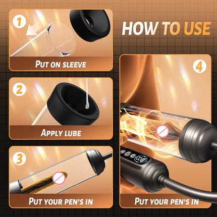 Male Penis Exercise Penise Enlargement Extender Penis Pump Electric Vacuum Exerciser Male Masturbator Delayed Ejaculation