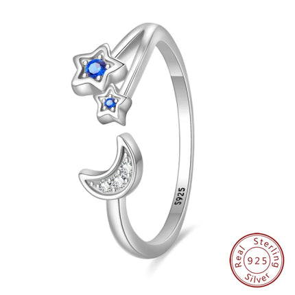 Adjustable Rings 925 Sterling Silver Mermaid Wing Dragon Sunflower Tulip Open Rings For Women Female Original Engagement Jewelry