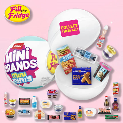 Mini Brands Fill The Fridge Mini Minis Blindbox Toy Collectible Miniature Surprise Toy