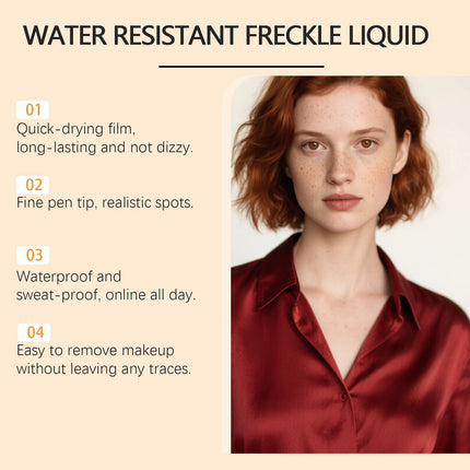Fake Freckle Pen Dot Spot Waterproof Realistics Faux Face Stain Beauty Tool Smoothing Pigments Long-Lasting Stamp Daily Makeup