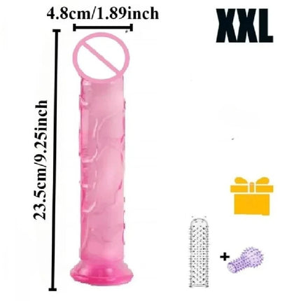 Realistic Dildos, Pink Dildo with Strong Suction Cup for Women,Adult Sex Toys，toys for Sexuals，safer Sex Products，anal Plug，dick