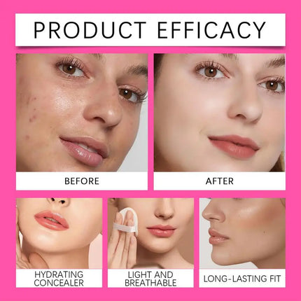 1pcs foundation makeup cream Waterproof Sweatproof Oil Control Full Coverage Foundation Makeup Cream