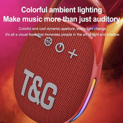 T&G Original TG447 outdoor sports Bluetooth speaker, card-inserting portable audio Wireless Bluetooth subwoofer CLIP4 sound