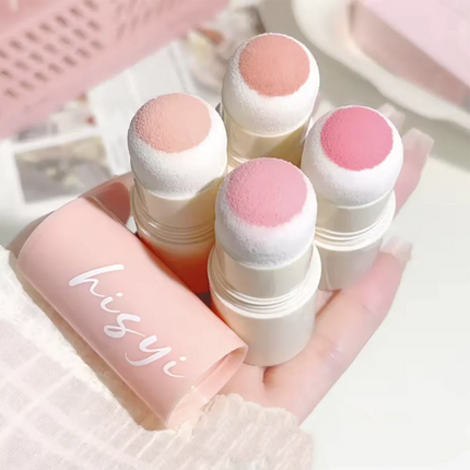 Cloud Soft Matte Blush Stick for a vibrant, brightening, natural bare makeup look, enhancing flawless skin tone
