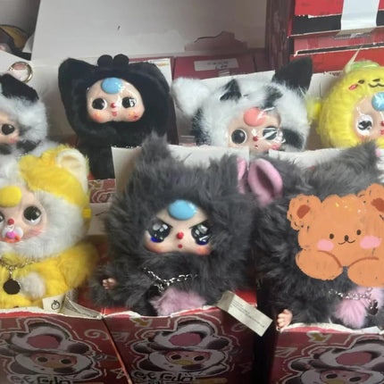 Baby Three Meow Star People Feline Aliens Trend Surprise Blind Box Pendant Ornaments Decorative Doll Gift Girl