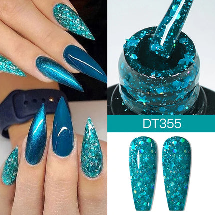 7ml Thermal Gel Nail Polish 3 Layers Temperature Color Changing Gel Winter Grey Semi Permanent Soak Off Nails Art UV Gel Varnish