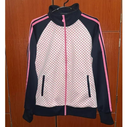 American Vintage Y2k Casual Sweatshirts E-girls Street Wave Point Coat Women Spring Autumn New Loose Long Sleeve Jackets
