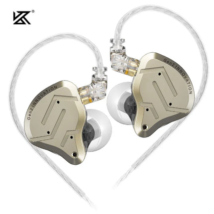 KZ ZSN Pro 2 metal in-ear headphones 1ba + 1dd hybrid technology high fidelity bass monitor sport headphones with noise cancella