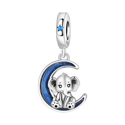 Orstarry Charm Silver 925 Beads Blue Series Fit Bracelet Charms DIY Original Fashion Pendants For Women Jewelry Trendy Gifts