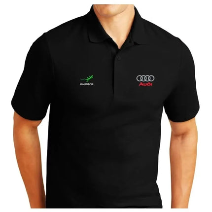 Audi Sport RS S Line Racing Polo Shirt Audi Clothing Casual Fashion Street Daily Dressing