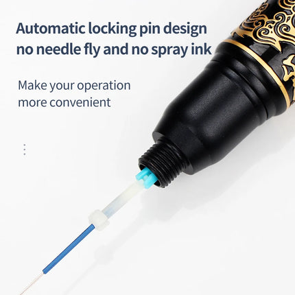 50pcs 3 Prong Round Needle Dragon Machine Permanent Makeup Eyebrow Tattoo Needles