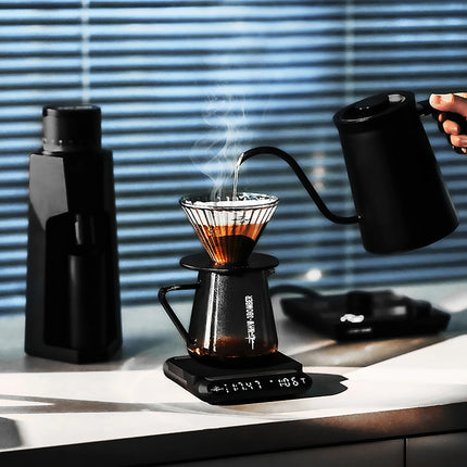 MHW-3BOMBER 600ml Coffee Server Glass Coffee Pot Heat Resistant Coffee Carafe for Pour Over Drip Coffee Brewing
