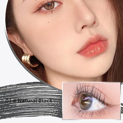 Lashes Mascara Waterproof Silk Fiber Mascara Black Long Curling Eyelash Extensions Non-clumping Eyes Makeup Cosmetics