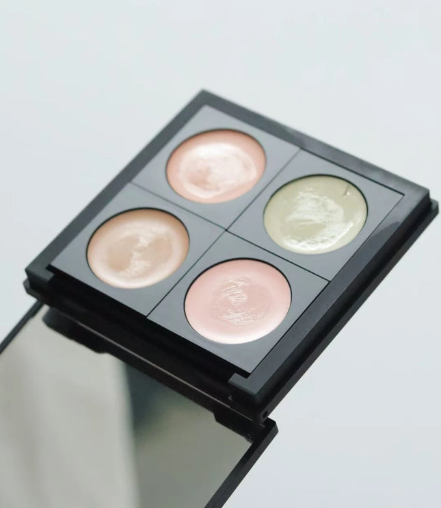 SPLASHEEN 4 Colors Concealer Palette Cream Moisturizing Foundation Cover Acne Marks Dark Brightening Skin Tone Correction Makeup