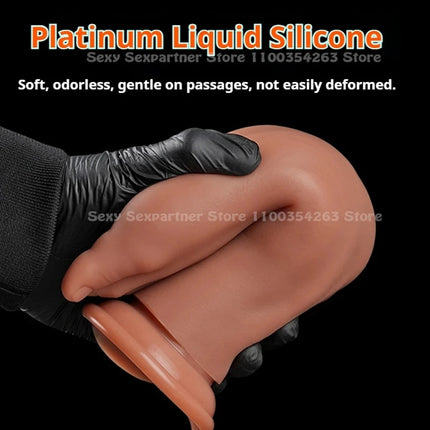 Huge Silicone Feet Style Anal Plug Huge Dilator Anal Dildo Suction Cup Ass Butt Plug Deep Masturbator Stimulation Adult Sex Toys