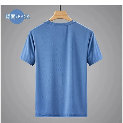 Quick Dry Sport T Shirt Men'S 2026 Short Sleeves Summer Casual White Plus OverSize 6XL 7XL 8XL 9XL Top Tees GYM Tshirt Clothes
