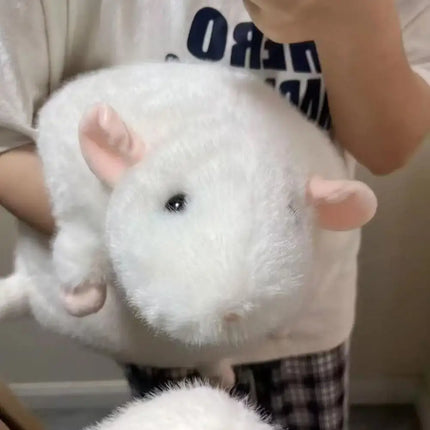 Cute 35/50cm Mouse Doll Cartoon Plush Flower Branch Rat Doll Soft Oversized Animal Figure Kid Gift Birthday Stuffed&Plush Animal
