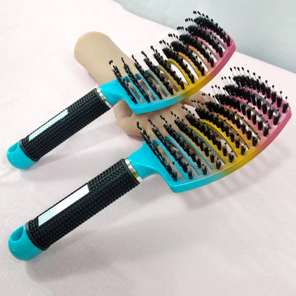 1pcs Hair Scalp Massage Comb Bristle Nylon Hairbrush Wet Curly Detangle Anti-Static Hair Brush for Salon Hairdressing Styling To