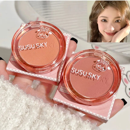 SUSU SKY Rabbit Monochrome Blush Matte Matte Long-lasting Color Not Easy to Fly Whitening Rouge