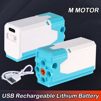 Rechargeable USB Lithium Battery M L Motor Building Blocks Power Set MOC Power Functions Part Support APP Control 8883 Motor