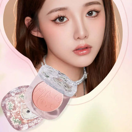 Powder Blusher Soft Matte Fog Cheek Blush Long Lasting Pigmented Natural Velvet Trending Aesthetic Blusher Cosmetics