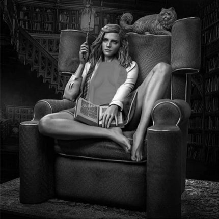 1/24 Scale DieCast Resin Figure Model Kit Wizardess on The Sofa Hobby Miniature Toys Unassembled Unpainted DIY Diorama