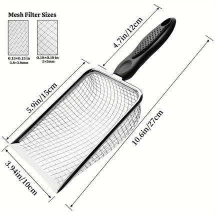 Gardening Soil Sifter Pack of 2 with Handle 3.8mm/5mm Mesh for Sand Compost Rocks Dirt Ideal for Garden Sifting Shovel Work