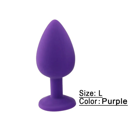 S/M/L  Anal Butt Soft Silicone Plug Prostate Massage Stimulator For Couples Adult Erotic Anal plug Sex Toys for Women Men Gay