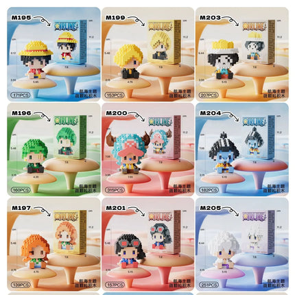 Anime Building Blocks, Luffy Assembly Parts, Straw Hat, Pirate Road, Wang Fei Model, Mini Building Blocks, Dolls, Toys, Gifts