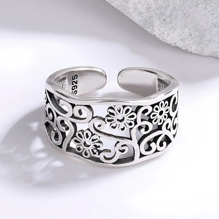 VENTFILLE 925 Sterling Silver Bow Tie Open Finger Ring For Women Gift Cute Design Fashion Jewelry Gift Wholesale