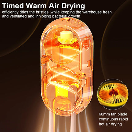 Electric Toothbrush Sterilizer Wireless Portable UV Toothbrush Sterilization Rechargeable Wall Mounted Electric Toothbrush Dryer