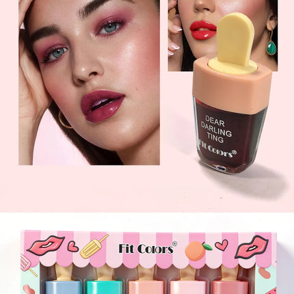 Moist Smooth Ice Cream Dyed Lipstick - Easy To Color Long-lasting Sweatproof No Cup Staining MakeupEssential Ice Cream Liptint
