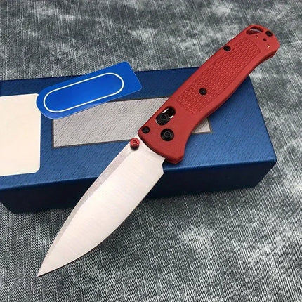 535 EDC Manual Open Folding Knife Landing Blade Flat Blade Satin Nylon Fiber Handle Used for Daily Carrying and Camping Knives