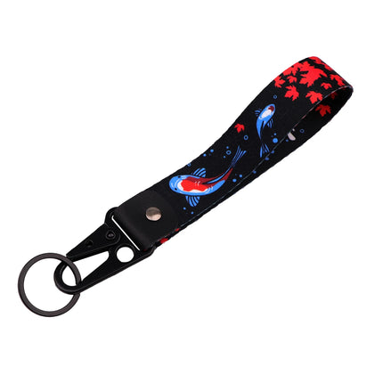 Lucky Cat Eagle Beak Keychain Motorcycles Girl Animation Short Lanyards Used in Phone Rope Badge Holder Accessories