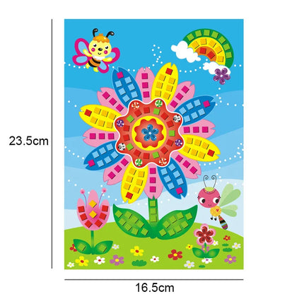 6 Pcs/Set Mosaic Diamond Handmade Craft DIY Stickers Crystal Paste Painting Mosaic Puzzle Educational Toys Kids Gift