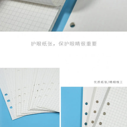 2026 40Sheet Kawaii A5 A6 Loose Leaf Notebook Refill Spiral Binder Index Paper Inner Pages Daily Planner Line Grid Blank Agenda