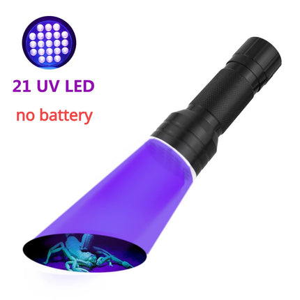 9/12/21 LED UV Pocket Flashlight Portable Pet Urine Stain Money Detection Torch Blacklight Emergency Ultraviolet Flashlight