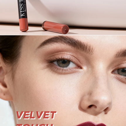 Thanksgiving/Christmas women's cosmetics gifts: 12 color matte velvet lipliner, natural&waterproof&easy to color lipstick pen.