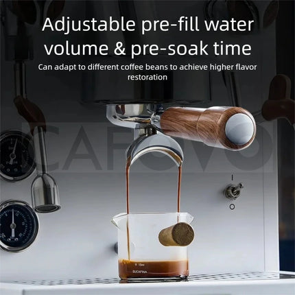 CAFOVO E130 E61 Dual Boiler Commercial Espresso Machine with Flow Control PID Espresso Maker OPV Adjustable Extraction Pressure